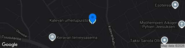 Map showing Kalevan Urheilupuisto nurmi