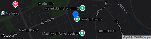 Map showing Matinkylän urheilupuisto