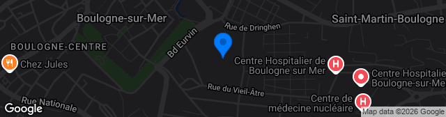 Map showing Stade de la Libération