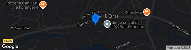 Map showing Stade Aimé Jacquet