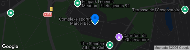 Map showing Complexe sportif Marcel Bec - Terrain 4