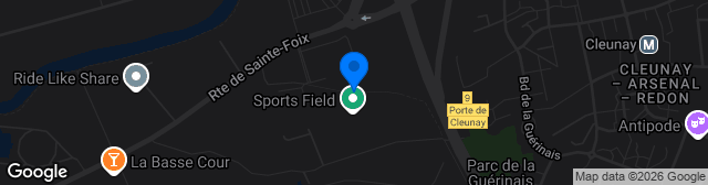 Map showing Stade de la Piverdière
