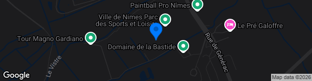 Map showing Complexe Sportif La Bastide N°1