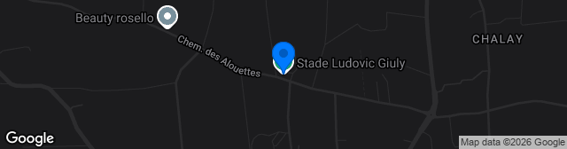 Map showing Stade Ludovic Giuly
