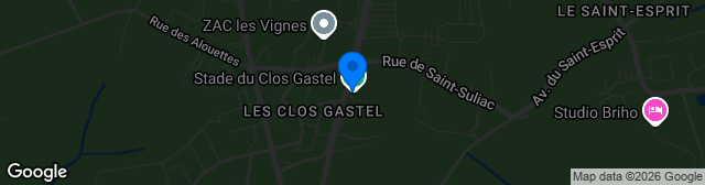 Map showing Stade du Clos Gastel
