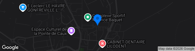 Map showing Stade Maurice Bacquet