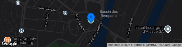 Map showing Stade Émile Stahl