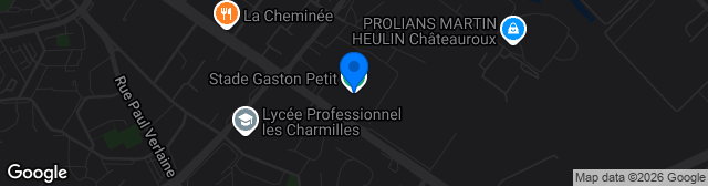 Map showing Stade Gaston Petit