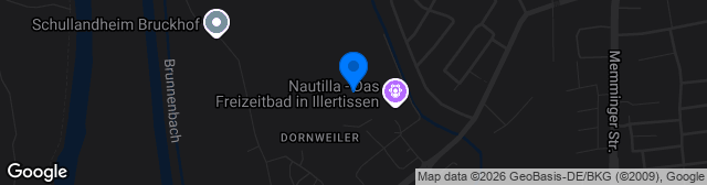 Map showing Vöhlin-Stadion
