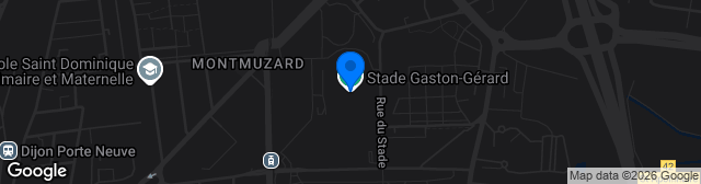 Map showing Stade Gaston-Gérard