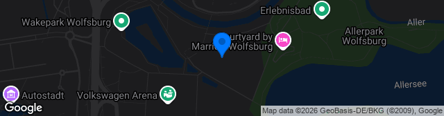 Map showing AOK Stadion
