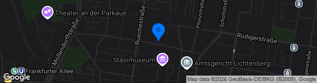 Map showing HOWOGE-Arena Hans Zoschke
