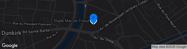 Map showing Stade Marcel-Tribut