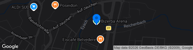 Map showing BIZERBA-Arena