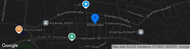 Map showing Städtisches Stadion im Sportzentrum am Prischoß