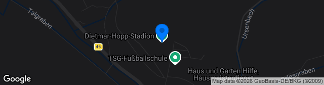 Map showing Dietmar-Hopp-Stadion