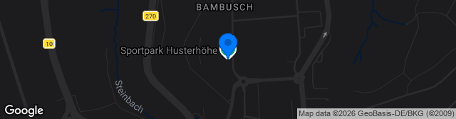 Map showing Sportpark Husterhöhe