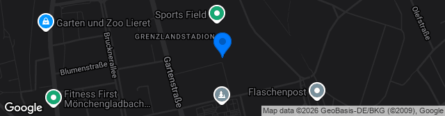 Map showing Grenzlandstadion