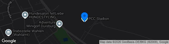 Map showing PCC-Stadion