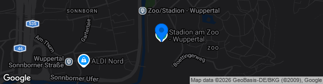 Map showing Stadion am Zoo