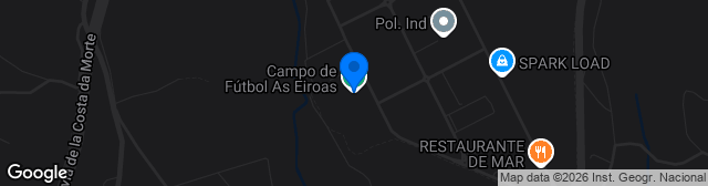 Map showing Estadio As Eiroas