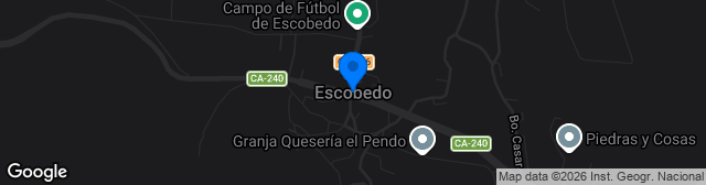 Map showing Estadio Eusebio Arce