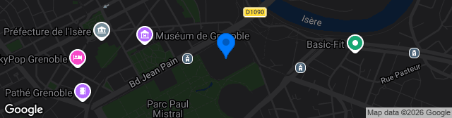Map showing Stade des Alpes