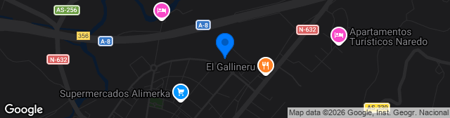 Map showing Estadio Las Callejas