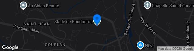Map showing Stade du Roudourou