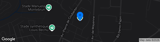 Map showing Stade Francis Le Basser