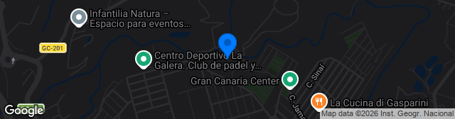 Map showing Campo de Fútbol Juan Guedes