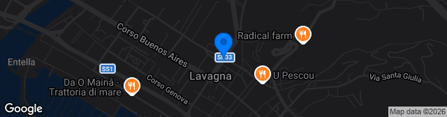 Map showing Stadio Edoardo Riboli