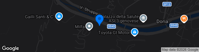 Map showing Campo Sportivo Ligorna