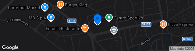 Map showing Stadio Comunale