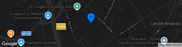 Map showing Stadio XXV Aprile