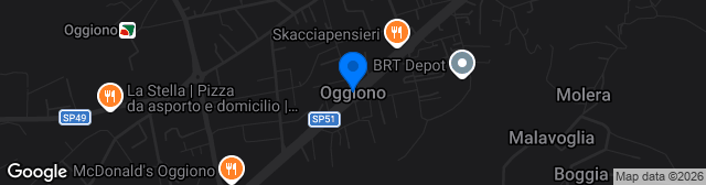 Map showing Stadio Comunale Al Bersaglio