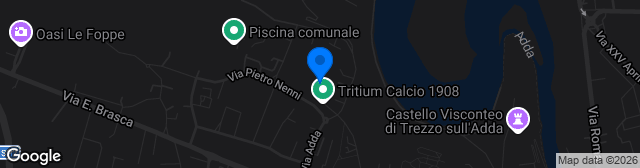Map showing Stadio Comunale La Rocca