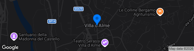 Map showing Campo Sportivo Comunale Villa D'Almè