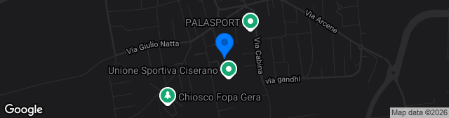 Map showing Stadio Carlo Rossoni