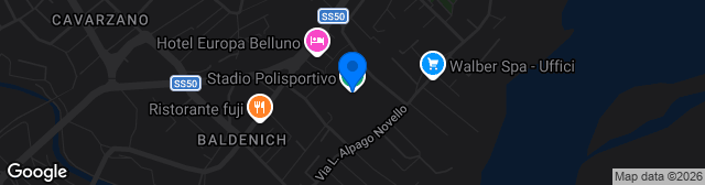 Map showing Stadio Comunale Polisportivo