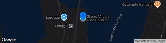 Map showing Stadio Aldo e Dino Ballarin