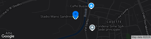 Map showing Stadio Mario Sandrini