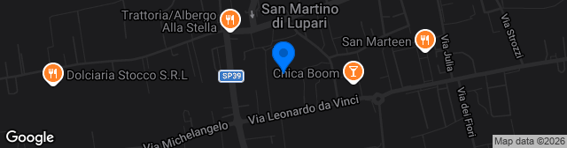 Map showing Stadio Comunale Gianni Casée