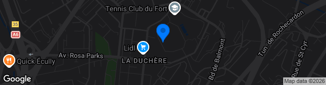 Map showing Stade de Balmont