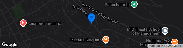 Map showing Stadio Comunale Via Felluga