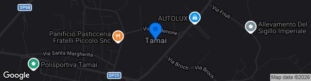 Map showing Stadio Comunale di Tamai