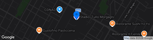 Map showing Stadio Tullo Morgagni