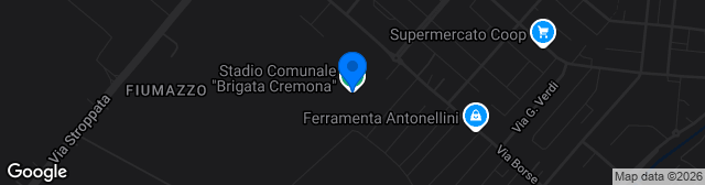 Map showing Stadio Comunale Brigata Cremona