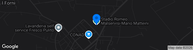 Map showing Stadio Romeo Malservisi