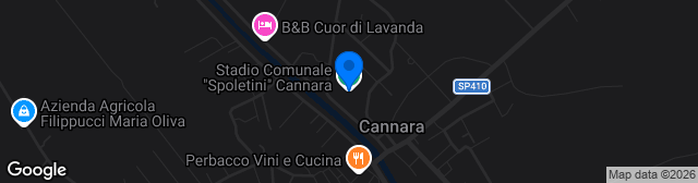 Map showing Stadio Comunale Spoletini